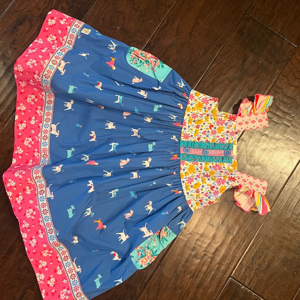 Wild and free Colorful Kids' Dress with Animal Print